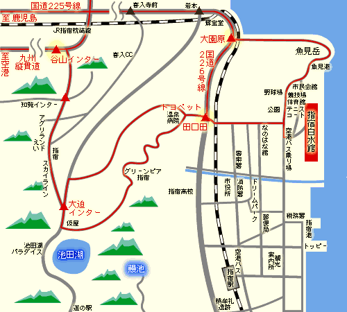 指宿白水館周辺地図