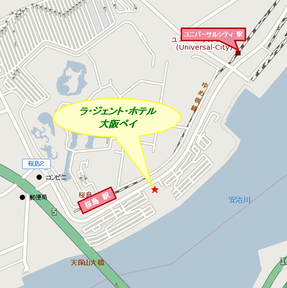 ラ・ジェント・ホテル大阪ベイ周辺地図