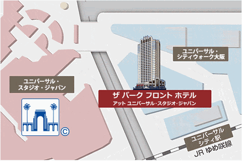 ザ パーク フロント ホテル周辺地図