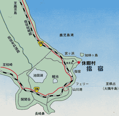 休暇村指宿周辺地図