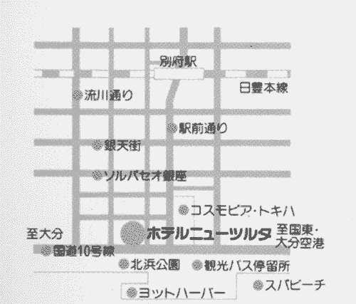 ホテルニューツルタ周辺地図