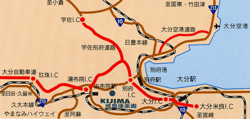 城島高原ホテル周辺地図