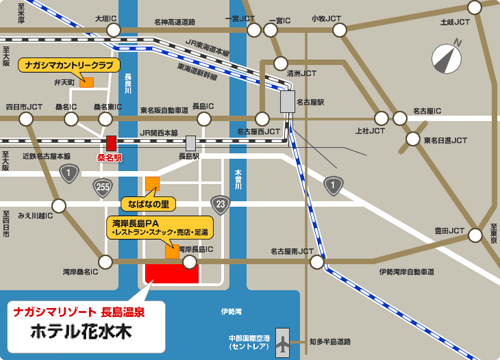 ホテル花水木周辺地図