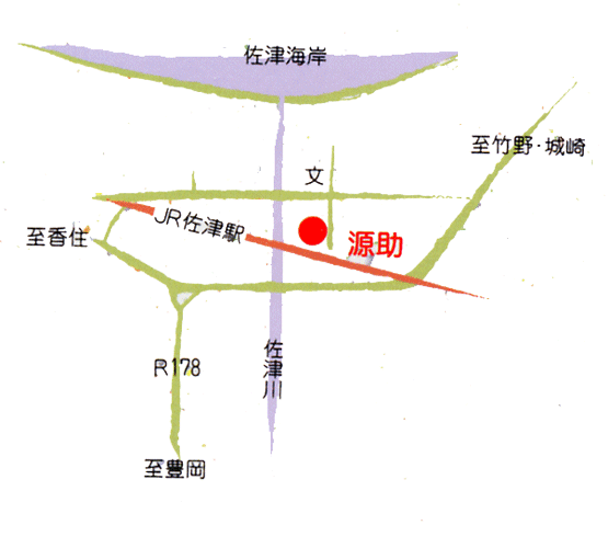 源助周辺地図