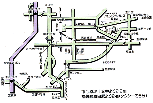 ホテルクリスタルパレス周辺地図