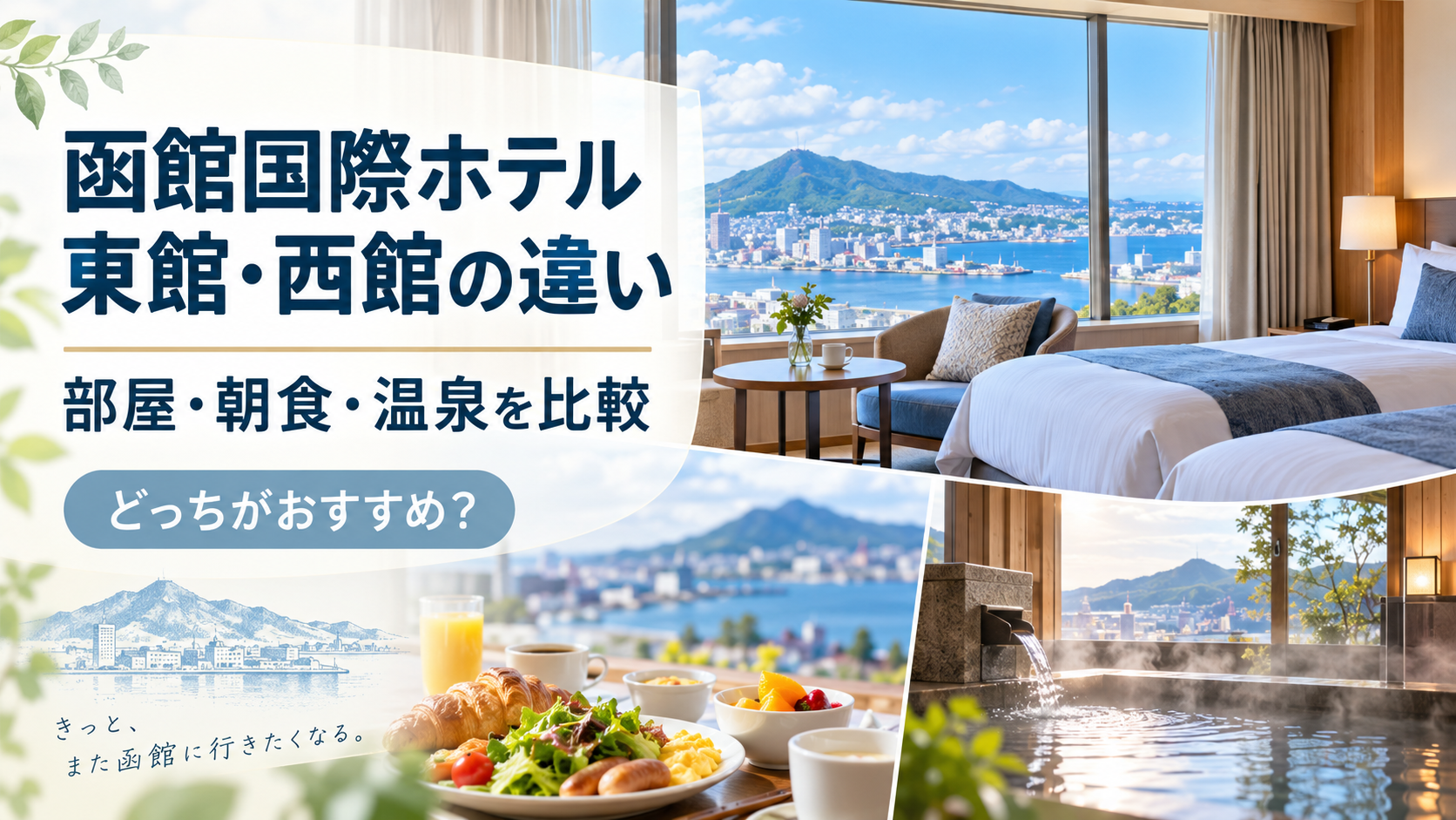函館国際ホテル東館と西館の違いを比較!部屋・朝食・温泉でどっちがおすすめ?