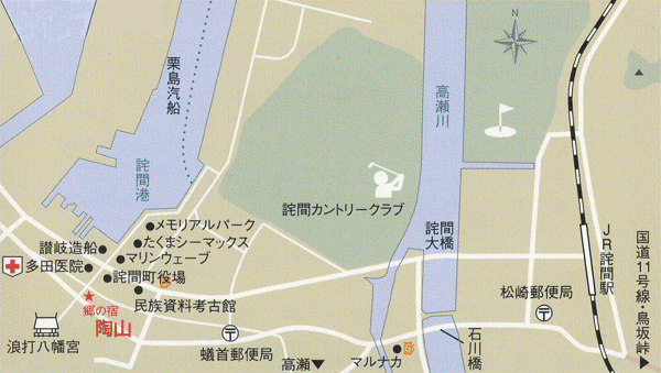 郷の宿 陶山周辺地図