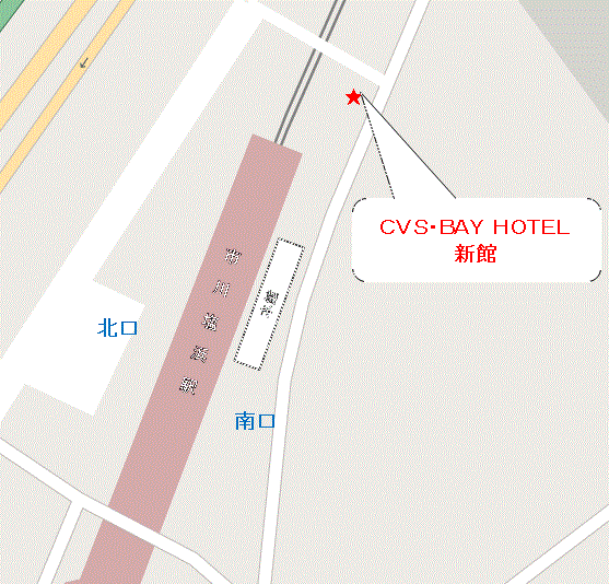 CVS・BAY HOTEL 新館周辺地図