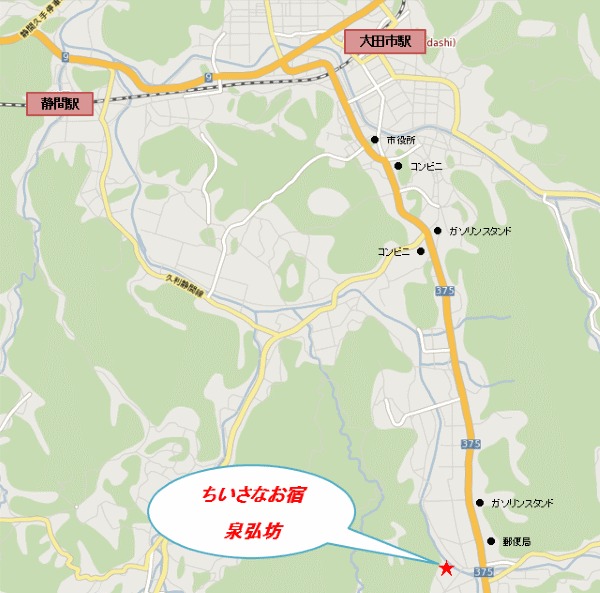 ちいさなお宿 泉弘坊周辺地図