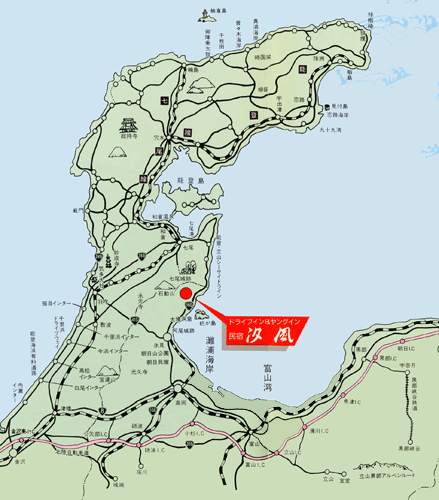 民宿 汐風周辺地図
